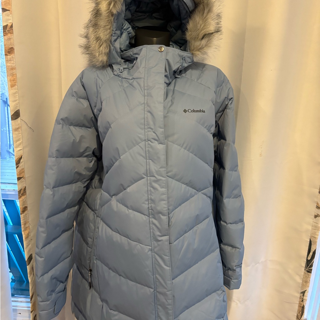 Columbia Women's Lay D Down Li Long Jacket Baby Blue